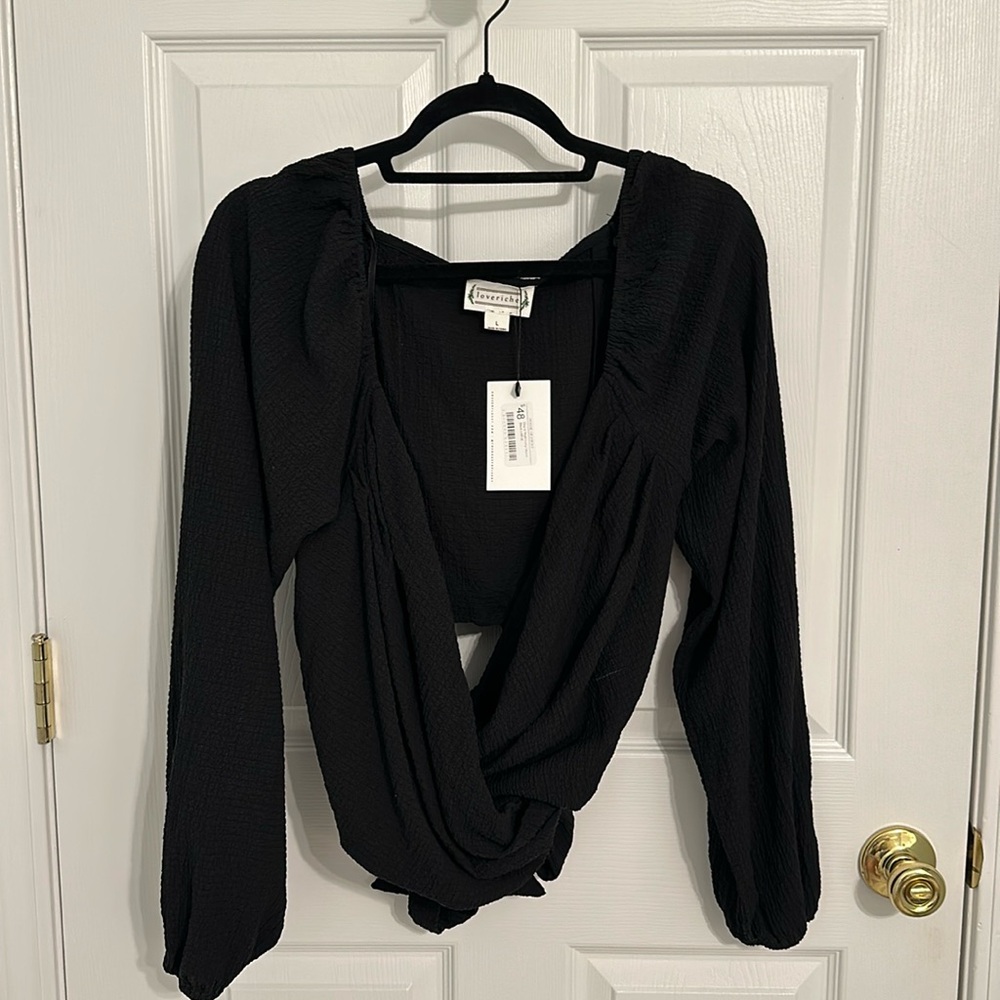 Brand new black night or day top